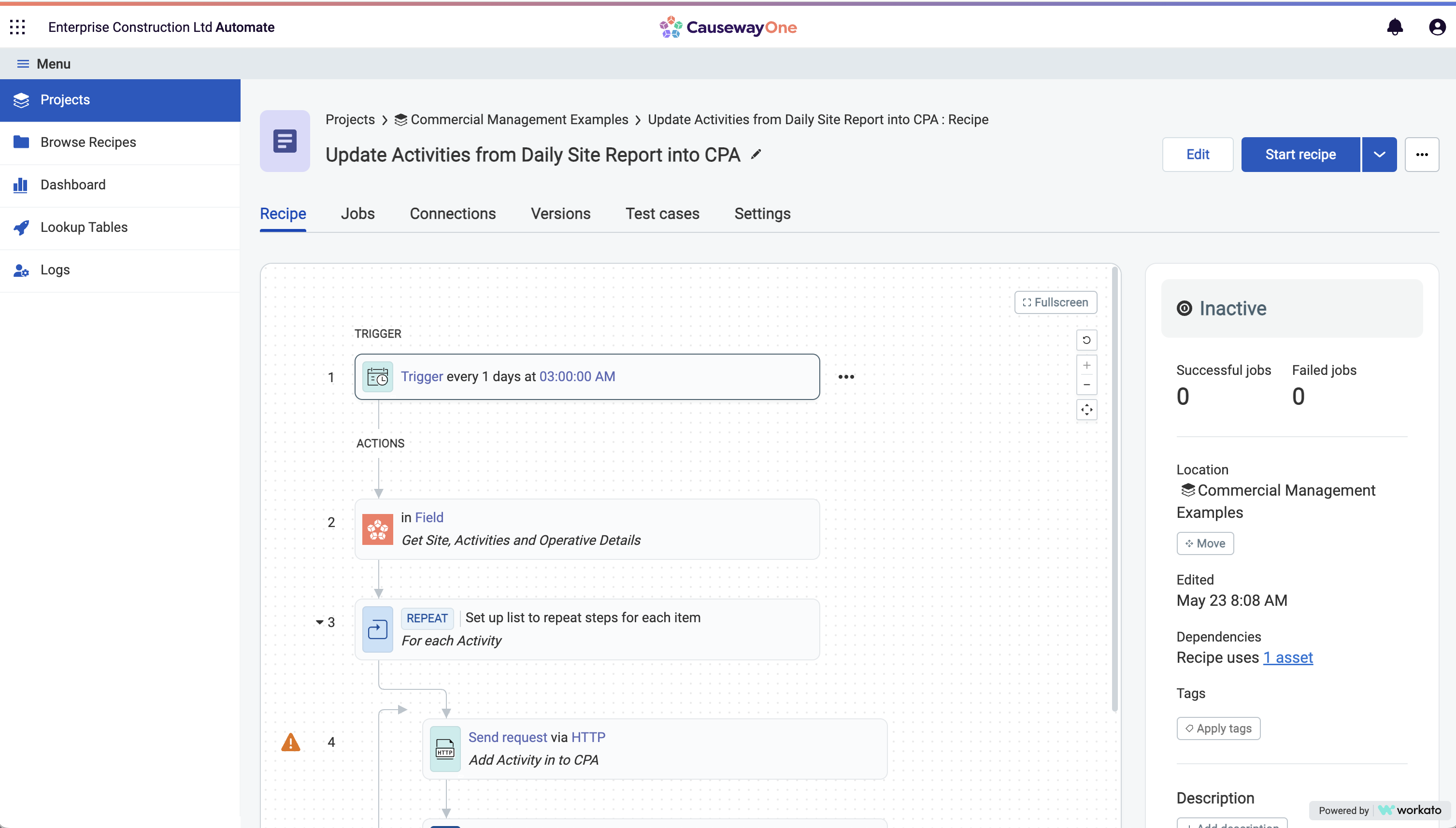 CausewayOne Automate Processes