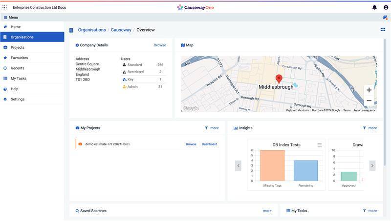 CausewayOne Manage Documents