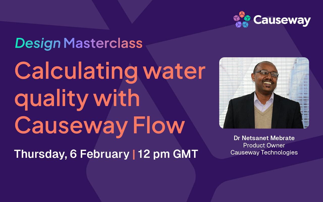 Design Masterclass: Calculating water quality with Causeway Flow